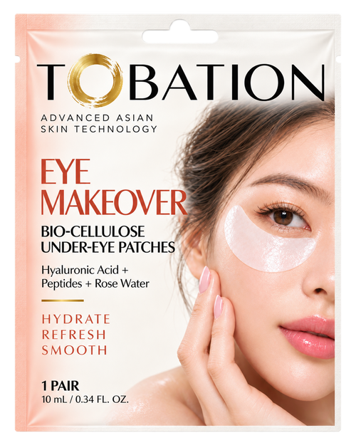 Tobation Eye Makeover Bio-Cellulose Under-Eye Patches packet