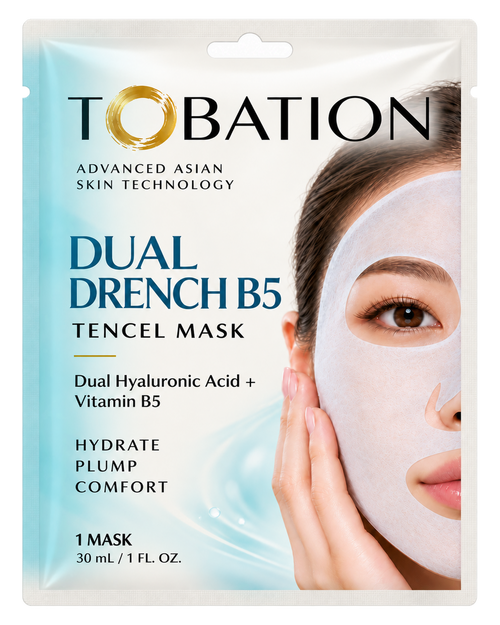Tobation Dual Drench B5 Tencel Face Mask packet